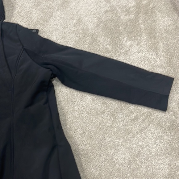 Black Long Trench Water Resistant Jacket - Picture 5 of 6